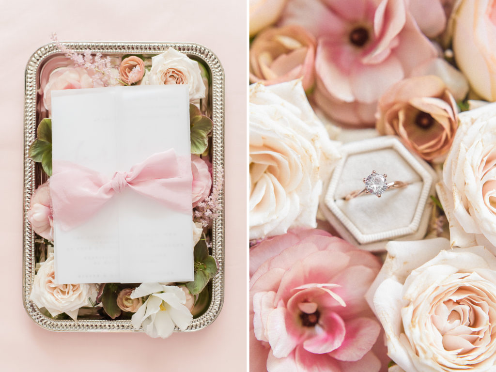 pretty in pink styled shoot ring