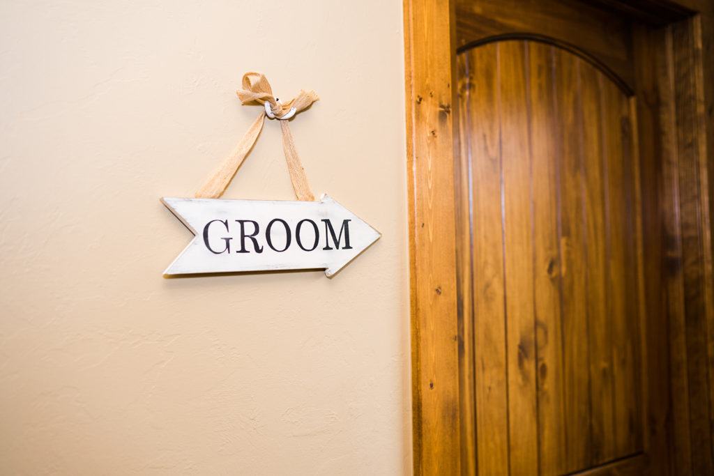groom sign 