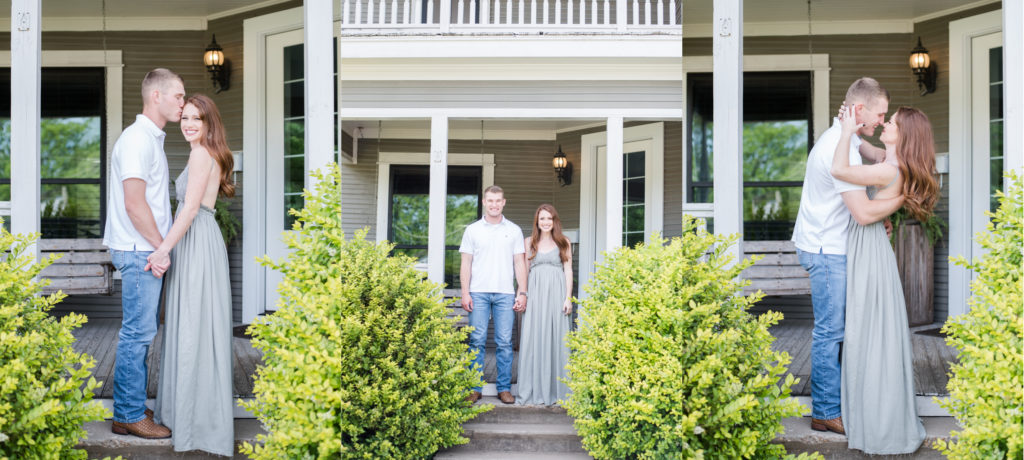 couple in front of restore house