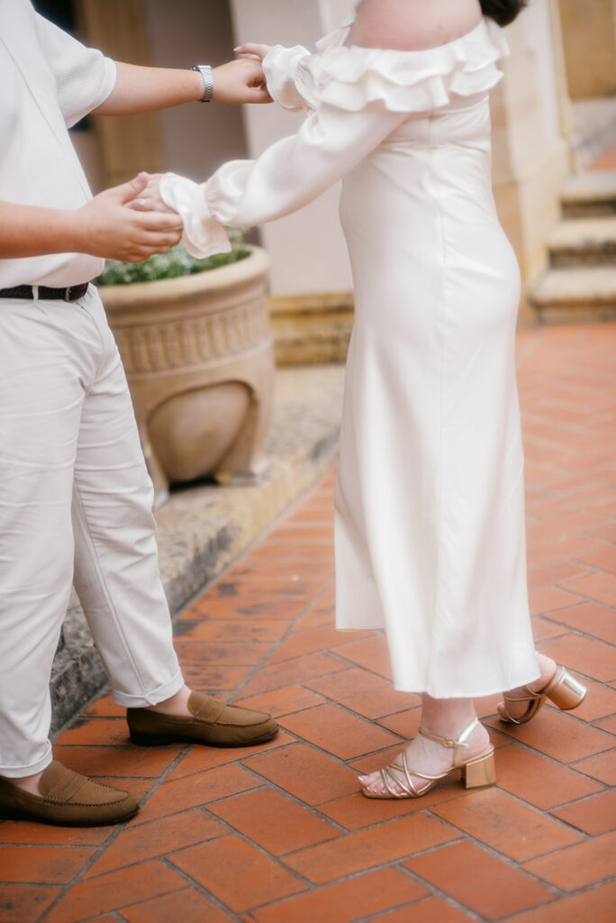 couple in front of philbrook