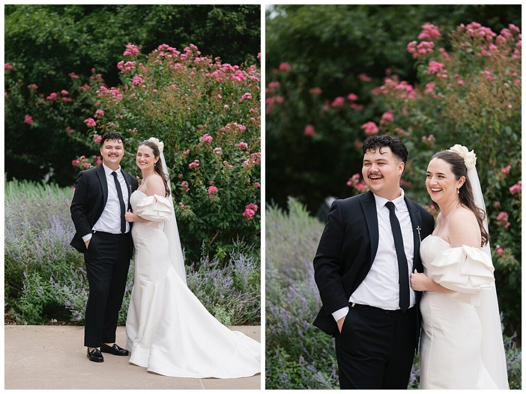 bride and groom at myriad gardens