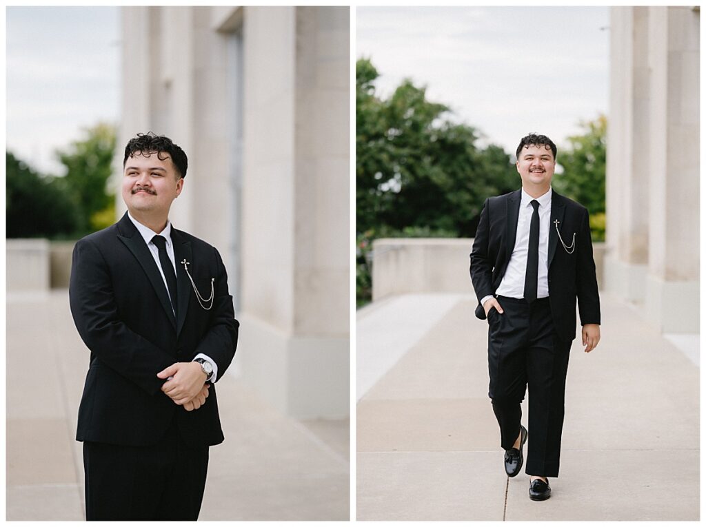 groom photos at civic center music hall