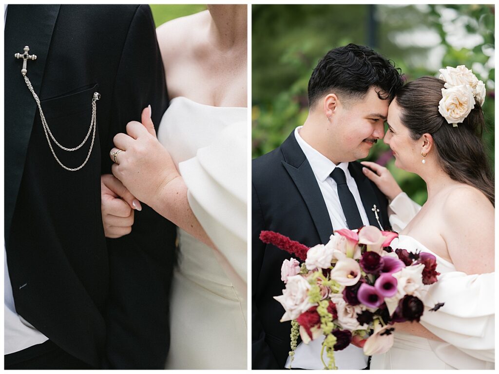 bride and groom in okc