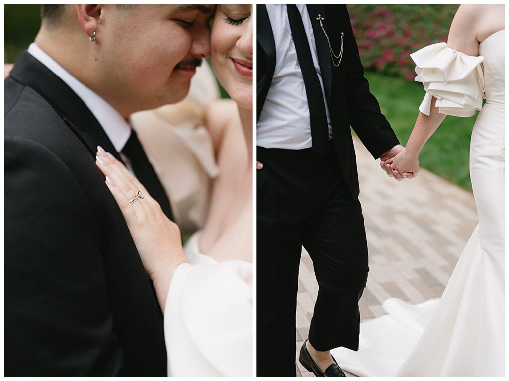 bride and groom in oklahoma city