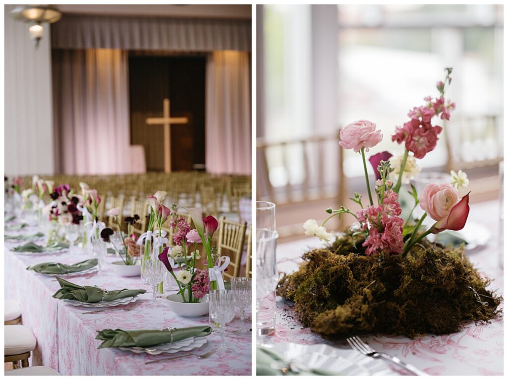 Wedding florals by Curbside Florals at Civic Center Music Hall ceremony