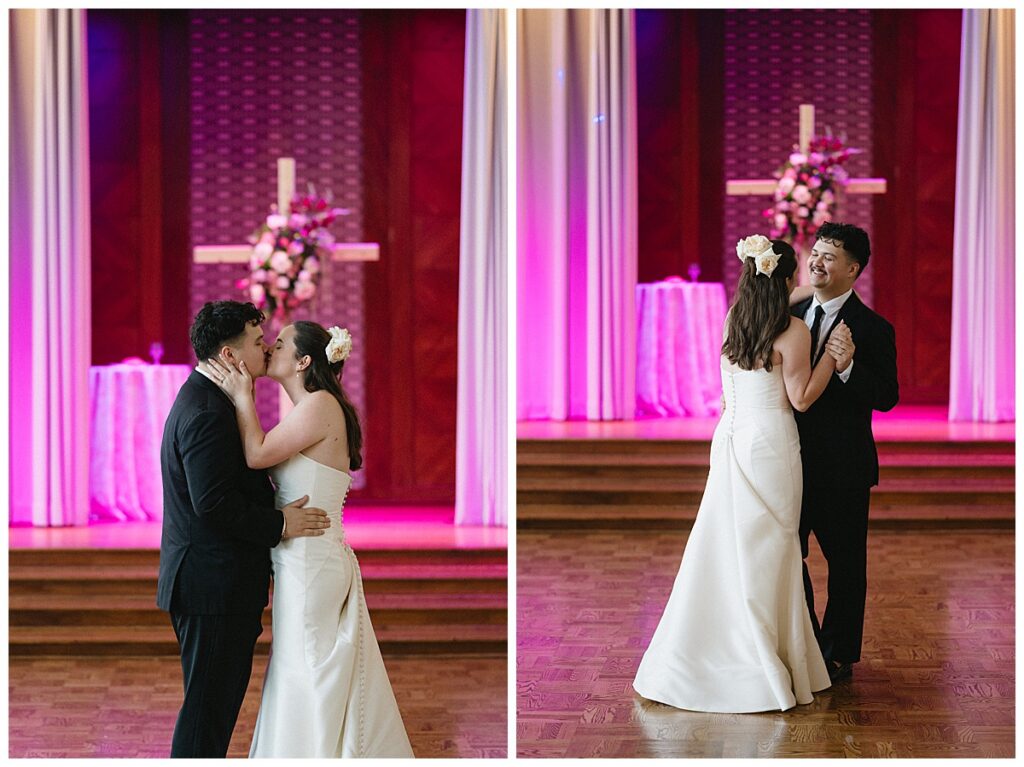 bride and groom's first dance
